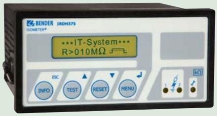 BENDER ISOMETER ®  IRDH375 series Insulation Monitoring Equipment