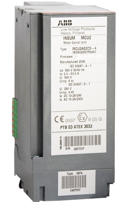 ABB INSUMMCU2 MCU2A02V24 Intelligent Motor Control Unit