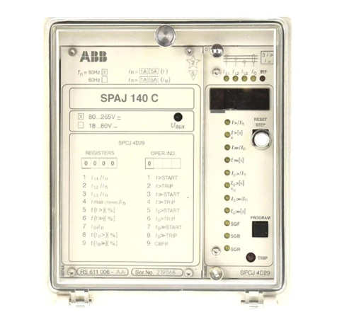 ABB SPAJ140C overcurrent and ground fault relay