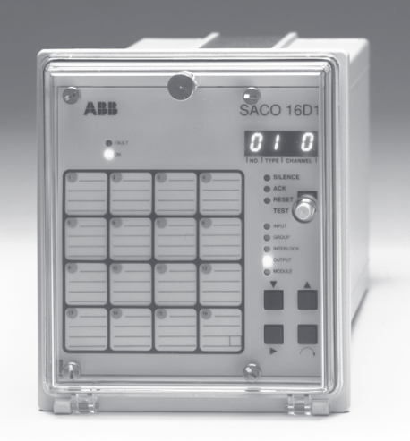 ABB SACO16D1 Alarm Display Application Guide