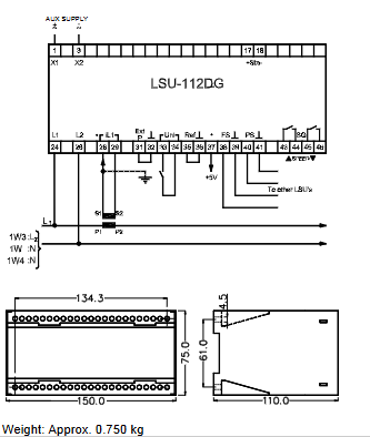 DEIF LSU-112DG generator set parallel control unit