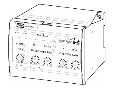 DEIF Undervoltage and overvoltage relay type RMV-112D